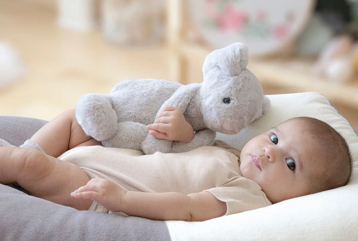 Плюшевая игрушка BabyJem The Beast Bunny Grey, 30 см