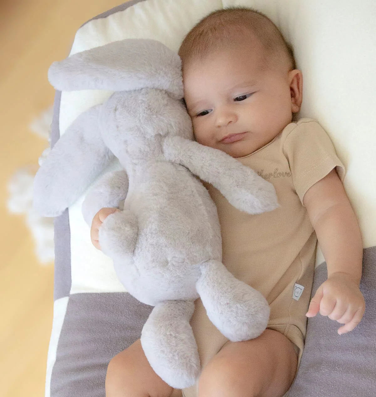 Плюшевая игрушка BabyJem The Beast Bunny Grey, 30 см