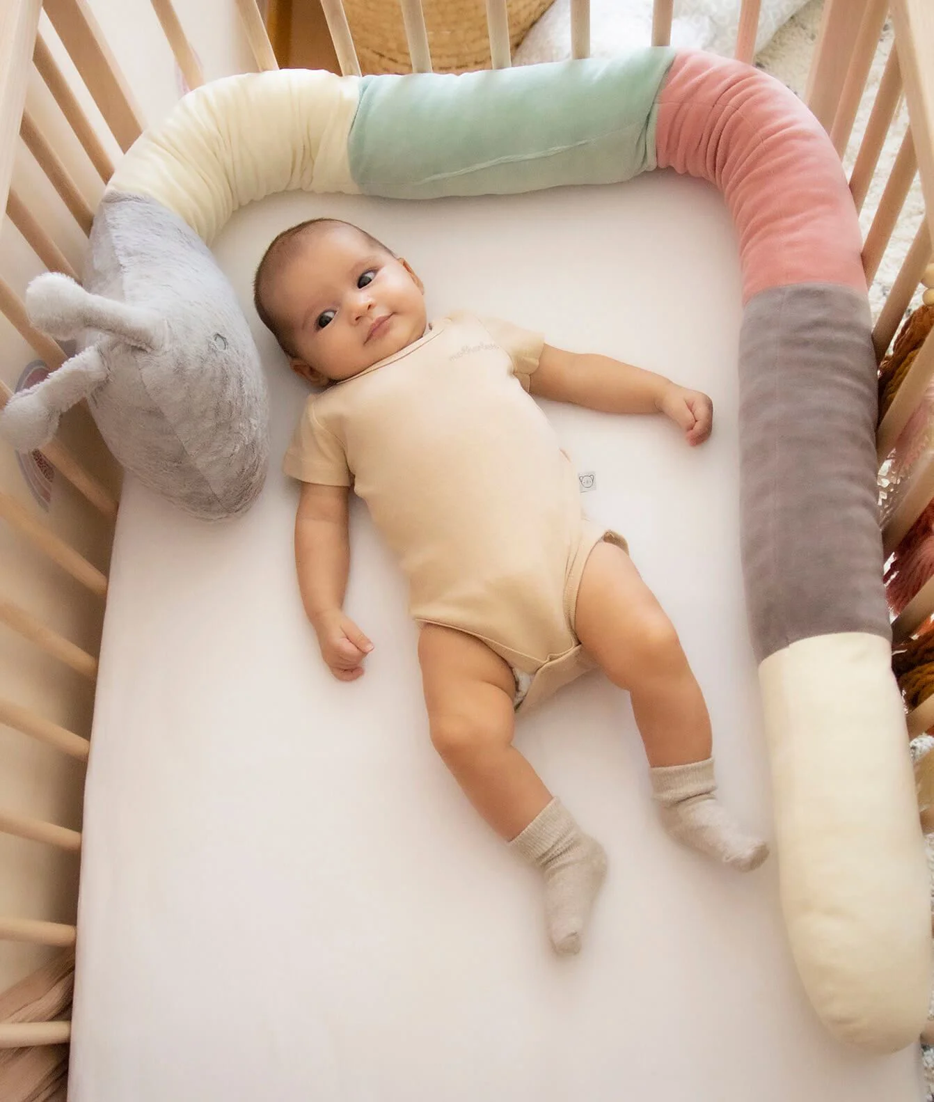 Многофункциональная боковая защита из плюша BabyJem Caterpillar foto