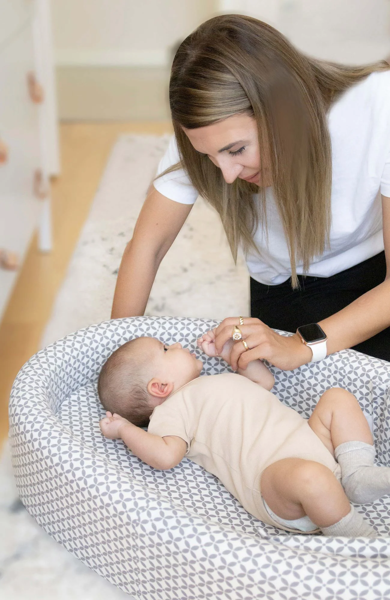 Регулируемый бебинест для новорожденных BabyJem foto