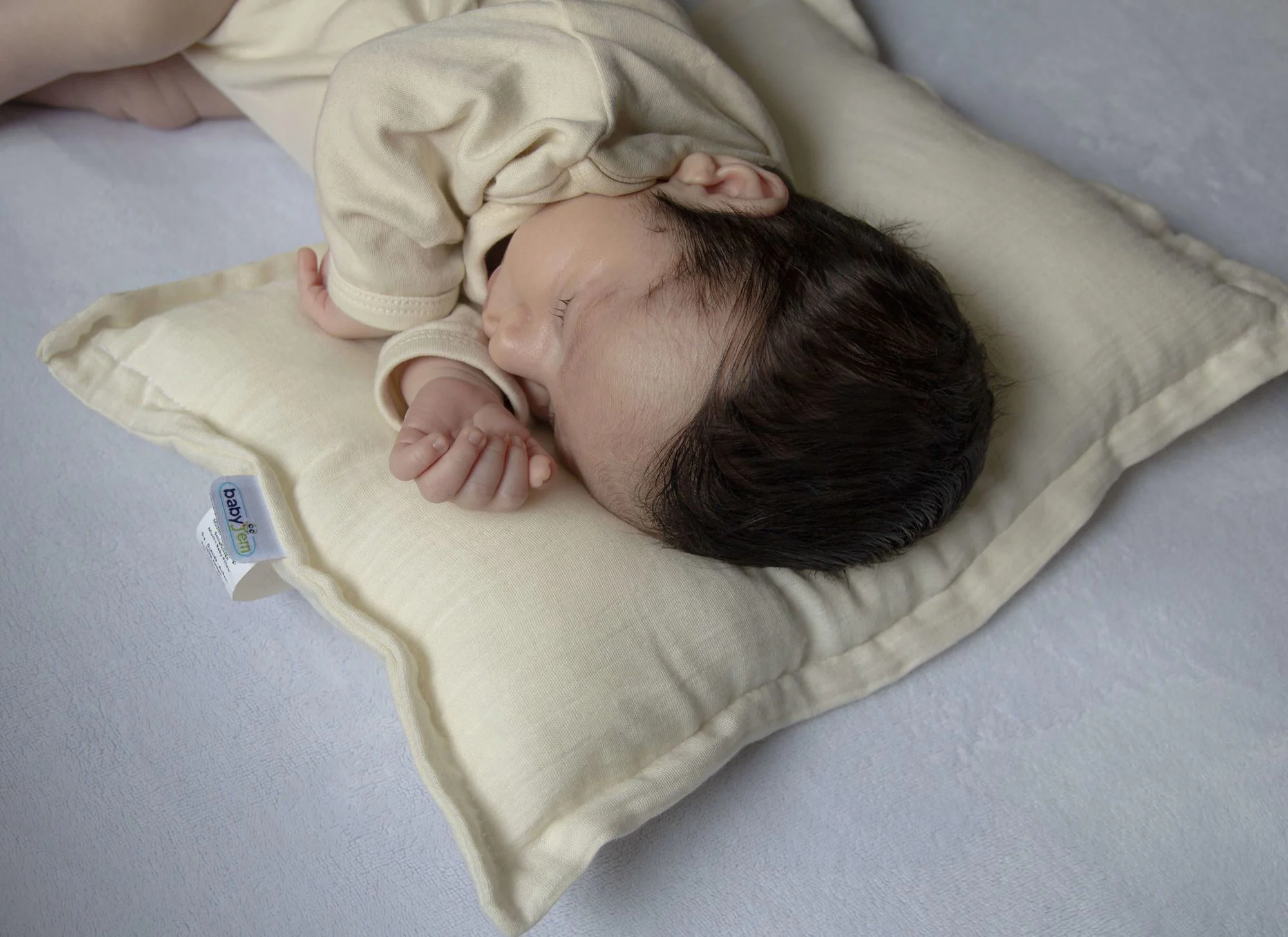 Муслиновая подушка BabyJem Ecru foto