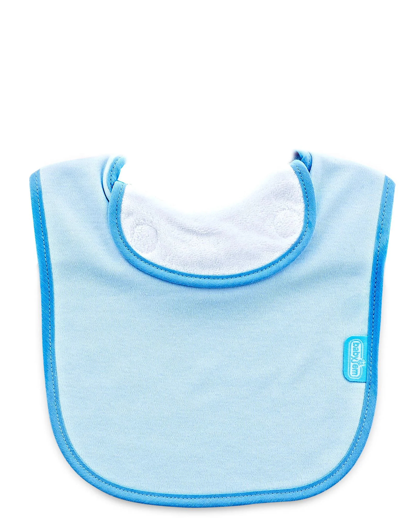 Хлопковый нагрудник BabyJem Blue с подкладкой