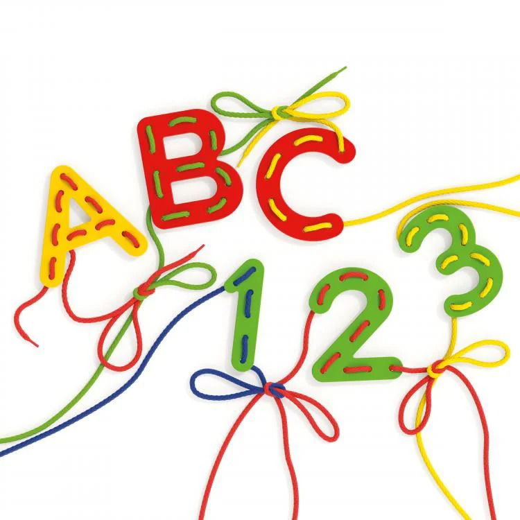 Игра Quercetti Lacing ABC+123