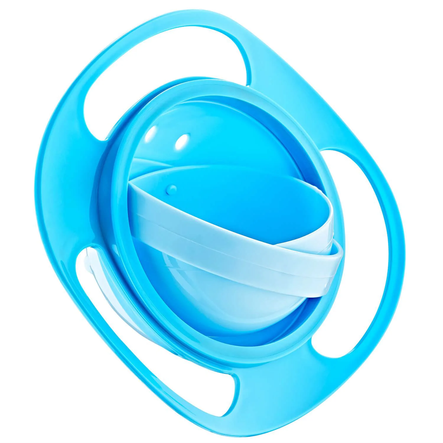 Многофункциональная миска с крышкой и вращением на 360 градусов BabyJem Amazing Bowl Blue