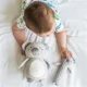 Jucarie din plus chitaitoare teether BabyOno Koala Jules, gri foto