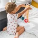 Jucarie imbratisari cu inel gingival si cirlig pentru suzeta BabyOno Girafa Hank foto