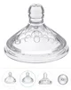 Tetina din silicon anticolici cu flux scazut (S) BabyOno Natural Nursing (0+ luni), 2 buc.
