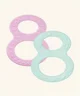 Inel gingival NUK Figura 8 (0+ luni), 2 buc.