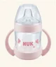 Обучающая бутылочка NUK Nature Sense с насадкой для питья из силикона (6-18 мес), 150 мл