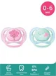 Suzete ortodontice din silicon Philips AVENT Ultra Air Girl in cutie (0-6 luni), 2 buc. foto