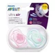 Suzete ortodontice din silicon Philips AVENT Ultra Air Girl in cutie (0-6 luni), 2 buc. foto