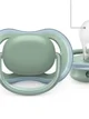 Пустышка силиконовая ортодонтическая  Philips AVENT Ultra Air Girl в контейнере (6-18 мec+), 2 шт foto