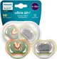 Suzete ortodontice din silicon Philips Avent Ultra Air Boy Safari (6-18 luni), 2 buc. foto