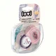 Suzeta dinamica din silicon Lovi Indian Summer Girl (0-3 luni), 2 buc