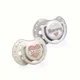 Suzeta dinamica Lovi I Love din silicon (3-6 luni), 2 buc.