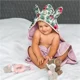 Махровое банное полотенце с ушками BabyOno Bunny Ears Pозовый, 100 x 100 см foto