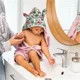 Махровое банное полотенце с ушками BabyOno Bunny Ears Pозовый, 100 x 100 см foto