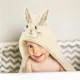 Махровое банное полотенце с ушками BabyOno Bunny Ears Cream, 100 x 100 см foto