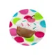 Paturica microfibra BabyOno Cupcake cu sunet si broderie, 75x100 cm foto
