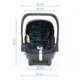 Scoica auto i-size ZOPA X1 Plus Rocky Grey, nastere - 80 cm foto