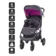 Коляска 3 в 1 BabyGo Style Rosa