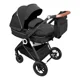 Коляска 3 в 1 BabyGo AIR Halime Black, рама Black