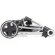 Коляска 3 в 1 BabyGo Halime Gray, рама Silver