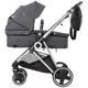 Коляска 3 в 1 BabyGo Halime Gray, рама Silver