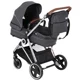 Коляска 3 в 1 BabyGo Halime Gray, рама Silver