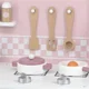 Bucatarie din lemn Viga Toys Pink Kitchen