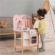 Bucatarie din lemn Viga Toys Pink Kitchen