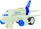 Avion cu inertie Wenyi Planebus 720B cu lumini si sunet, 1:160 foto