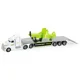 Masina cu inertie Transport Truck cu avion, 1:50 foto
