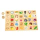 Joc de sortare cu puzzle din lemn Viga Toys Invata simturile foto