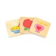 Joc de sortare cu puzzle din lemn Viga Toys Invata simturile foto