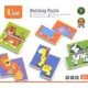 Деревянные мини-пазлы Viga Toys Matching Puzzle Wild Animals foto