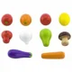 Jucarie din lemn Viga Toys Fructe si Legume, 10 buc. foto