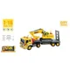 Set de joaca Wenyi Construction Trailer Truck foto