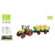 Tractor cu inertie Wenyi Trailered Farm Tractor cu lumini si sunete, 1:16 foto
