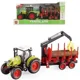 Tractor cu inertie Wenyi Trailered Farm Tractor cu sunete si cu lumini, 1:16 foto