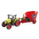 Tractor cu inertie Wenyi Trailered Farm Tractor cu sunet si lumina, 1:16 foto
