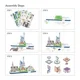 Puzzle 3D CubicFun City Line Bavaria foto