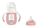 Biberon de invatare 2 in 1 Beaba Old Pink (12+ luni), 210 ml