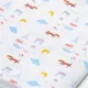 Set de museline Beaba Paris Blue 70x70 cm, 3 buc.