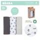 Набор муслиновых пеленок Beaba Savana Grey 70x70 см, 3 шт. foto