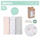 Набор муслиновых пеленок Beaba Swan Pink 70x70 см, 3 шт. foto