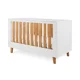 Деревянная кроватка 3 в 1 Tutti Bambini Como White & Rosewood