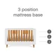 Деревянная кроватка 3 в 1 Tutti Bambini Como White & Rosewood