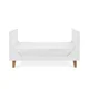 Деревянная кроватка 3 в 1 Tutti Bambini Como White & Rosewood