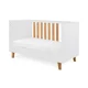 Деревянная кроватка 3 в 1 Tutti Bambini Como White & Rosewood